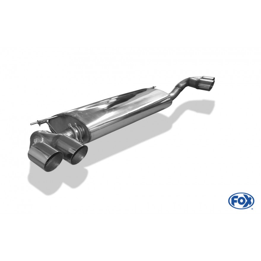 Sportschalldämpfer mit links/rechts je 2 Endrohren 80mm (Typ 14), inkl. (EG-) GENEHMIGUNG!