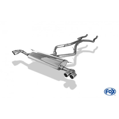 Sportschalldämpfer mit links/rechts je 2 Endrohren 80mm (Typ 16), inkl. (EG-) GENEHMIGUNG!
