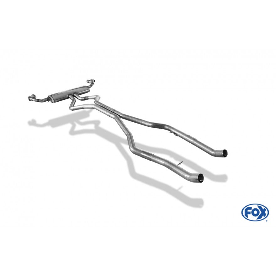 Sportschalldämpfer mit links/rechts je 2 Endrohren 80mm (Typ 16), inkl. (EG-) GENEHMIGUNG!