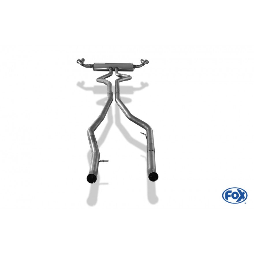 Sportschalldämpfer mit links/rechts je 2 Endrohren 80mm (Typ 16), inkl. (EG-) GENEHMIGUNG!