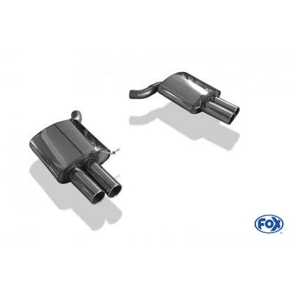 Sportschalldämpfer links/rechts mit je 2 Endrohren 90mm (Typ 12), inkl. (EG-) GENEHMIGUNG!