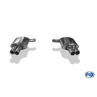 Sportschalldämpfer links/rechts mit je 2 Endrohren 90mm (Typ 12), inkl. (EG-) GENEHMIGUNG!