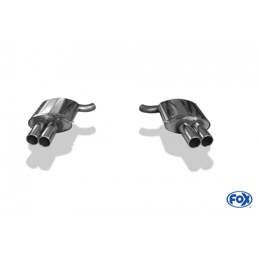 Sportschalldämpfer links/rechts mit je 2 Endrohren 90mm (Typ 12), inkl. (EG-) GENEHMIGUNG!