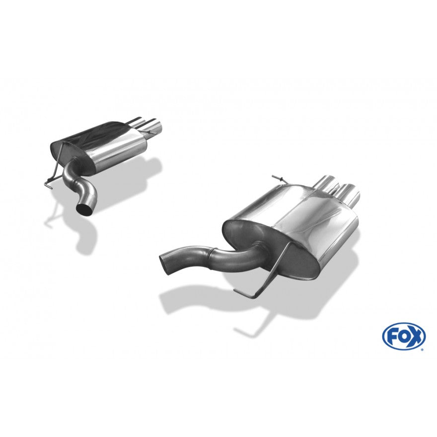 Sportschalldämpfer links/rechts mit je 2 Endrohren 90mm (Typ 12), inkl. (EG-) GENEHMIGUNG!