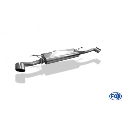 Sportschalldämpfer mit links/rechts je 1 Endrohr 115x85mm (Typ 38), inkl. (EG-) GENEHMIGUNG!