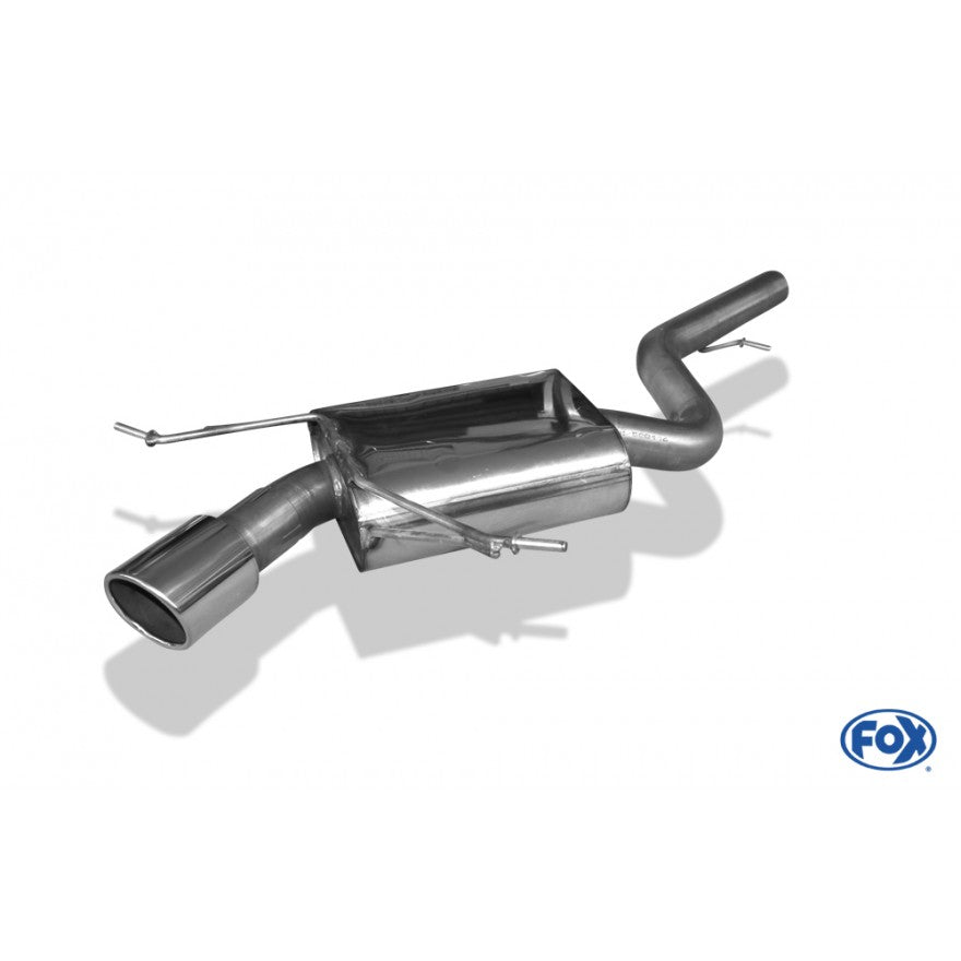 Sportschalldämpfer mit 1 Endrohr 100mm (Typ 16), inkl. (EG-) GENEHMIGUNG!