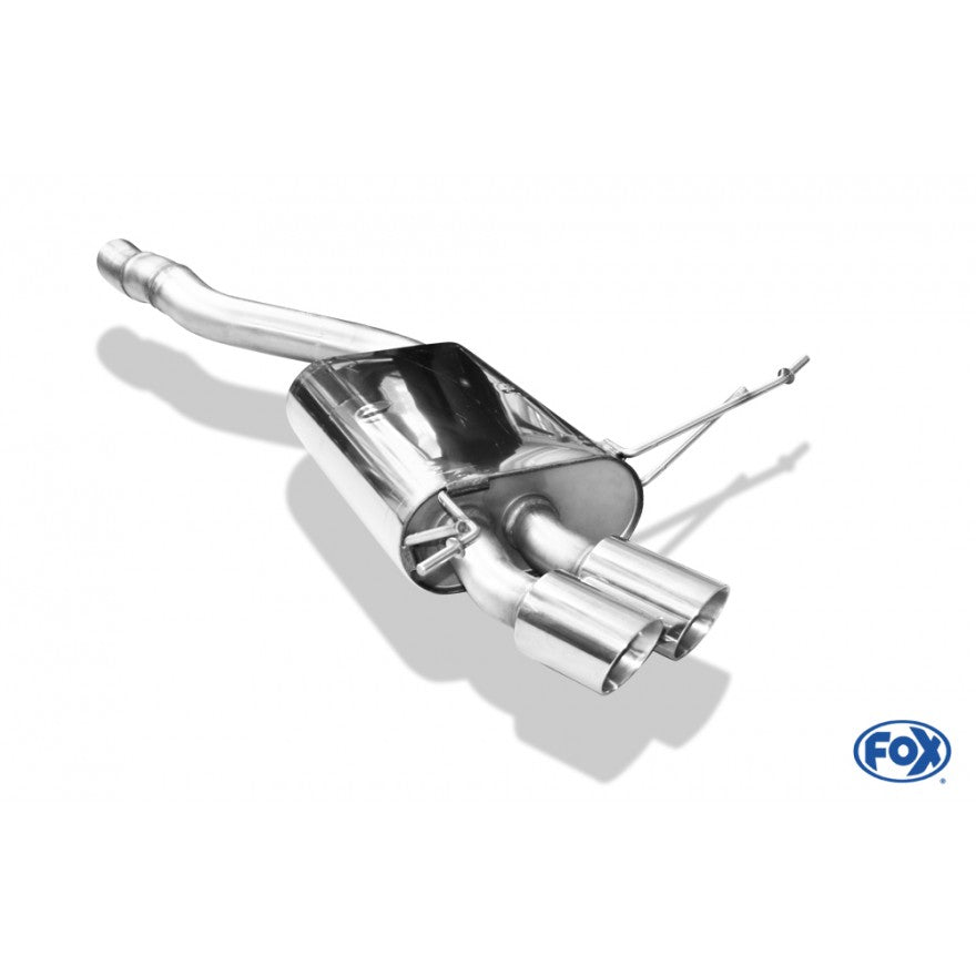 Sportschalldämpfer mit 2 Endrohren 80mm (Typ 25), inkl. (EG-) GENEHMIGUNG!