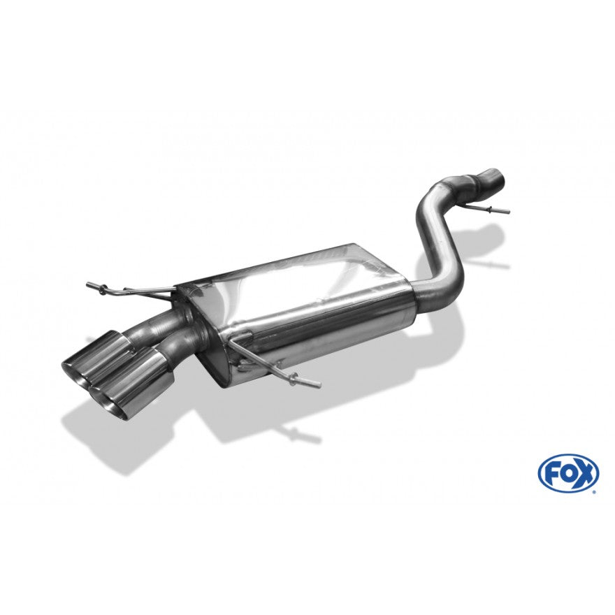 Sportschalldämpfer mit 2 Endrohren 80mm (Typ 25), inkl. (EG-) GENEHMIGUNG!