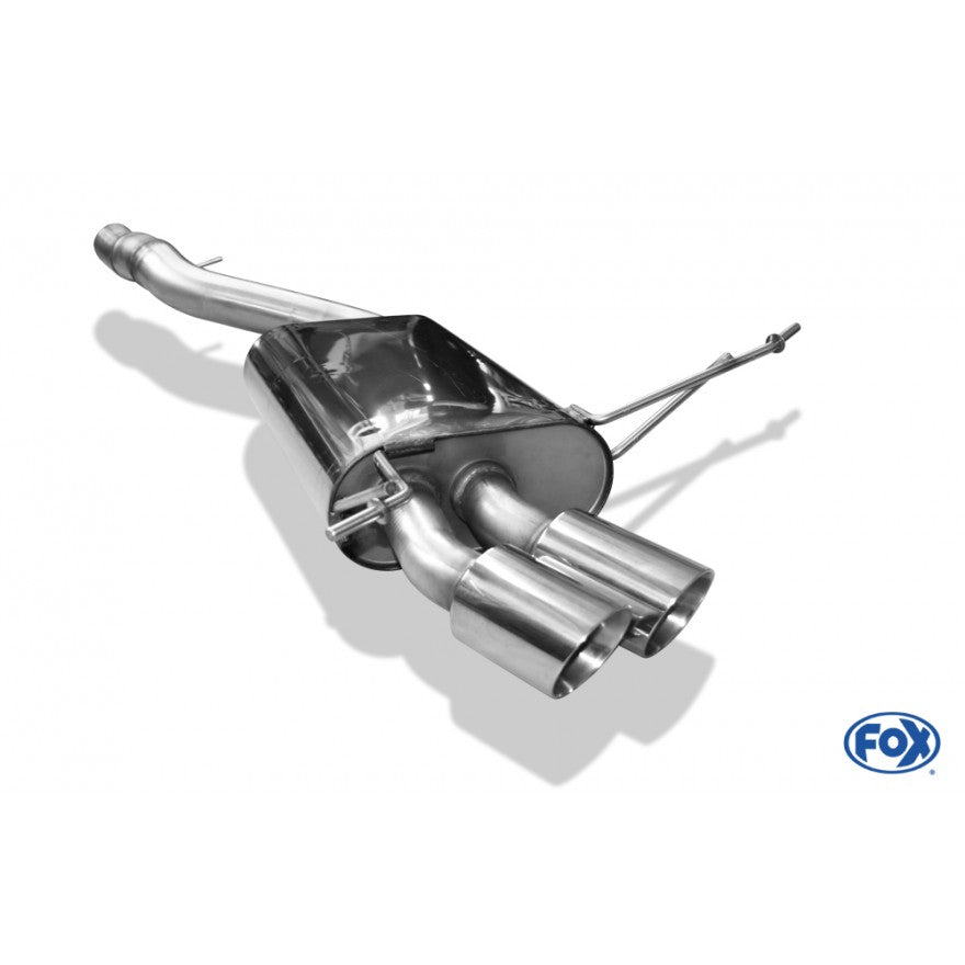 Sportschalldämpfer mit 2 Endrohren 80mm (Typ 25), inkl. (EG-) GENEHMIGUNG!