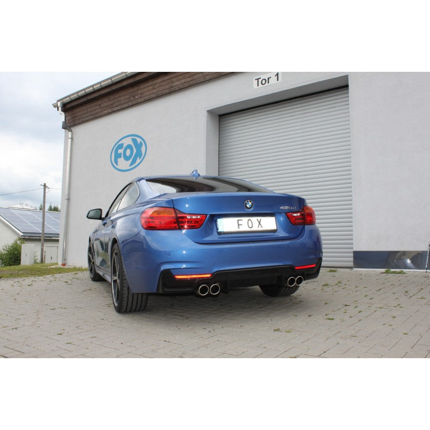 Sportschalldämpfer mit links/rechts je 2 Endrohren 80mm (Typ 16), inkl. (EG-) GENEHMIGUNG!