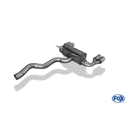 Sportschalldämpfer mit links/rechts je 2 Endrohren 80mm (Typ 12), inkl. (EG-) GENEHMIGUNG!
