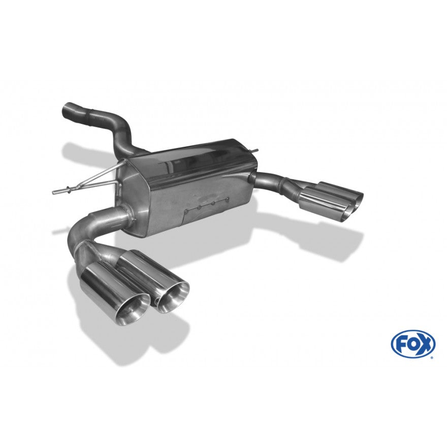 Sportschalldämpfer mit links/rechts je 2 Endrohren 80mm (Typ 25), inkl. (EG-) GENEHMIGUNG!