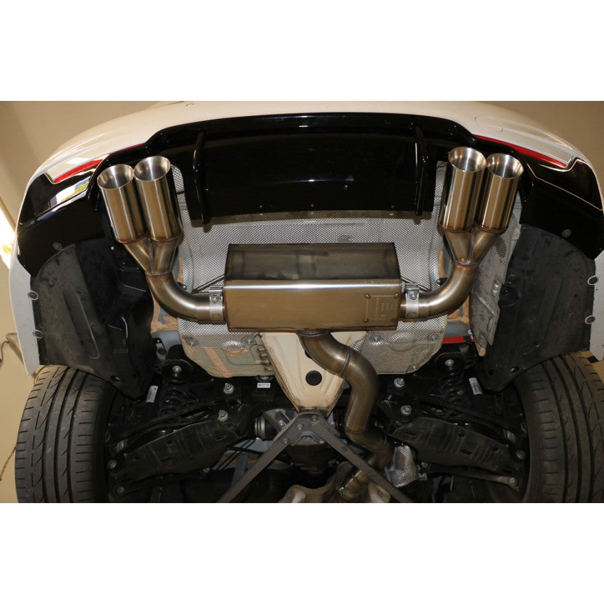 Sportschalldämpfer mit links/rechts je 2 Endrohren 80mm (Typ 25), inkl. (EG-) GENEHMIGUNG!