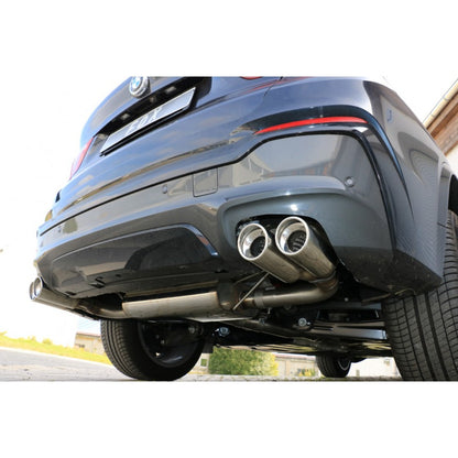 Sportschalldämpfer mit links/rechts je 2 Endrohren 90mm (Typ 17), inkl. (EG-) GENEHMIGUNG!