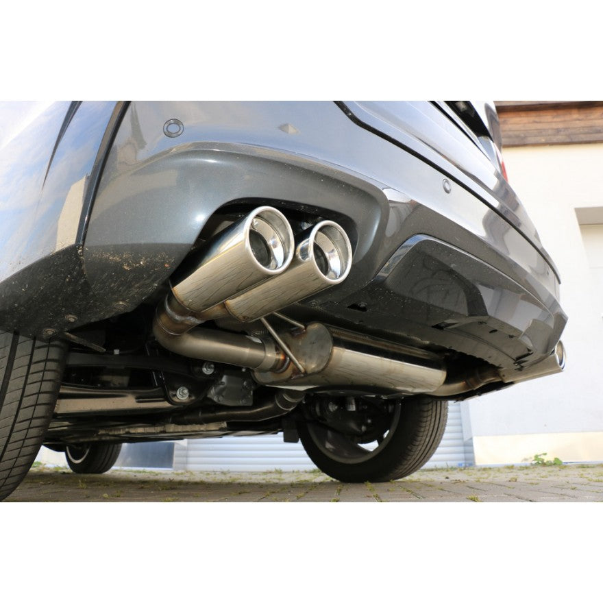 Sportschalldämpfer mit links/rechts je 2 Endrohren 90mm (Typ 17), inkl. (EG-) GENEHMIGUNG!