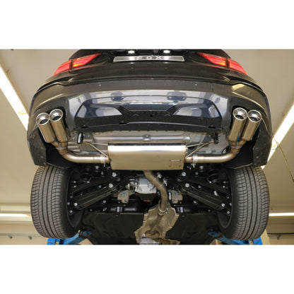 Sportschalldämpfer mit links/rechts je 2 Endrohren 90mm (Typ 17), inkl. (EG-) GENEHMIGUNG!