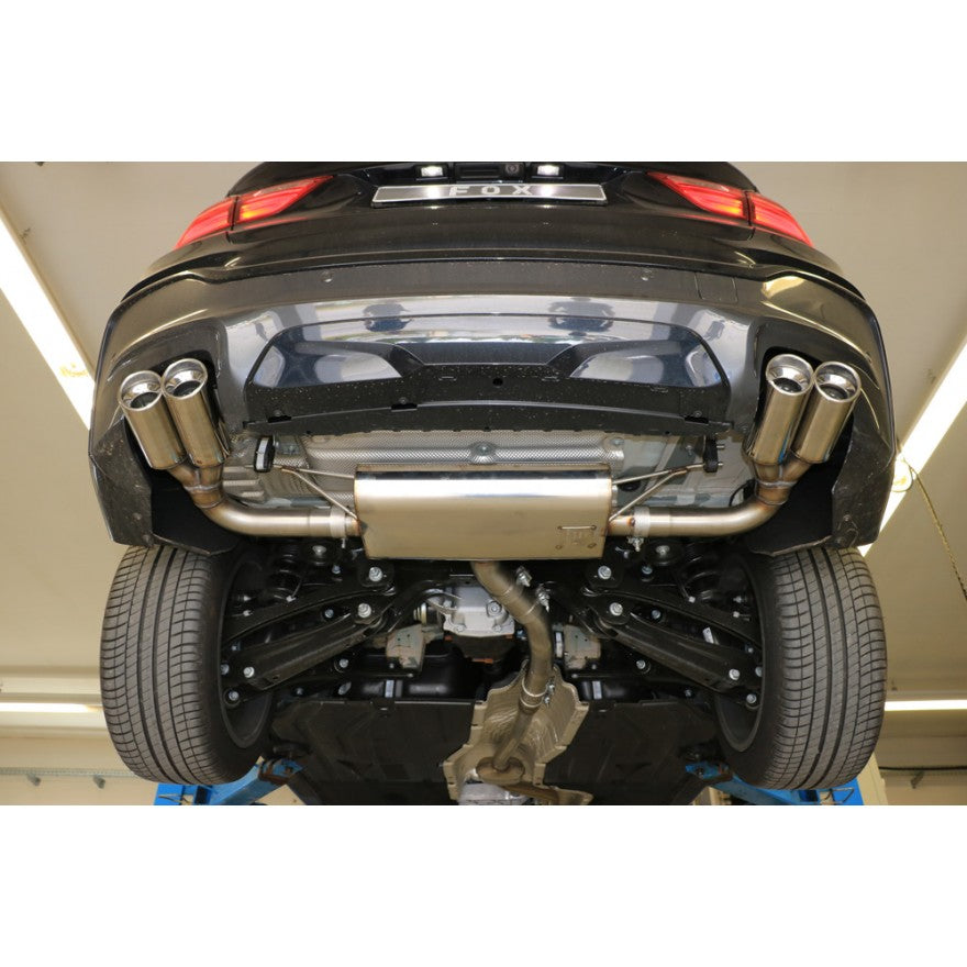 Sportschalldämpfer mit links/rechts je 2 Endrohren 90mm (Typ 17), inkl. (EG-) GENEHMIGUNG!