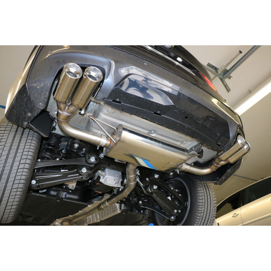 Sportschalldämpfer mit links/rechts je 2 Endrohren 90mm (Typ 17), inkl. (EG-) GENEHMIGUNG!