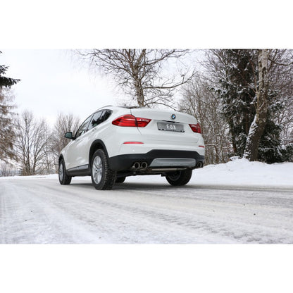 Sportschalldämpfer mit links/rechts je 2 Endrohren 90mm (Typ 25), inkl. (EG-) GENEHMIGUNG!