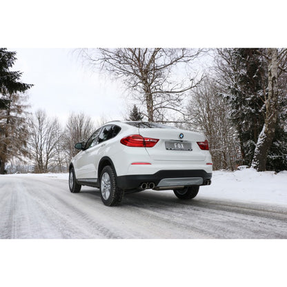 Sportschalldämpfer mit links/rechts je 2 Endrohren 90mm (Typ 25), inkl. (EG-) GENEHMIGUNG!