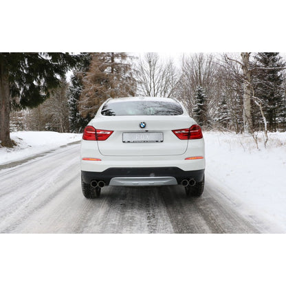 Sportschalldämpfer mit links/rechts je 2 Endrohren 90mm (Typ 25), inkl. (EG-) GENEHMIGUNG!