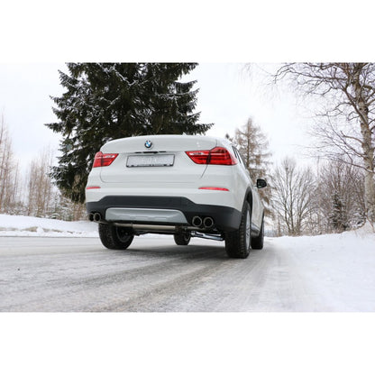 Sportschalldämpfer mit links/rechts je 2 Endrohren 90mm (Typ 25), inkl. (EG-) GENEHMIGUNG!