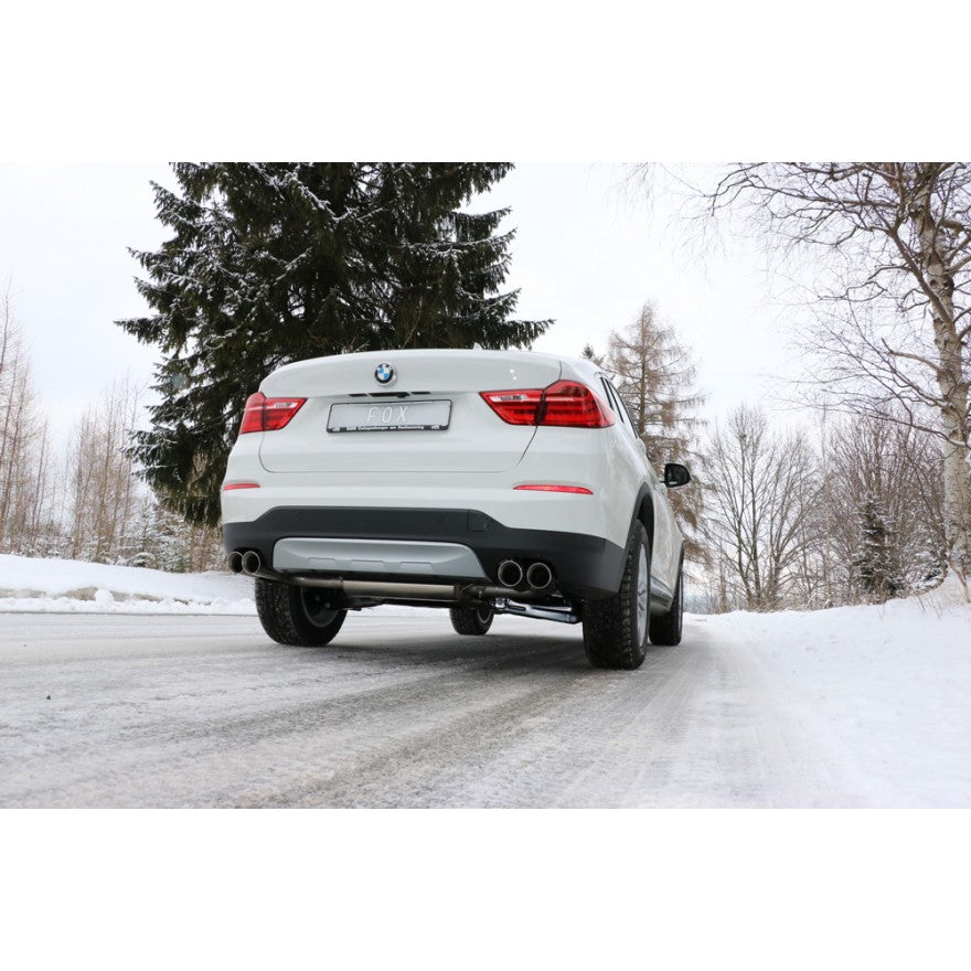 Sportschalldämpfer mit links/rechts je 2 Endrohren 90mm (Typ 25), inkl. (EG-) GENEHMIGUNG!