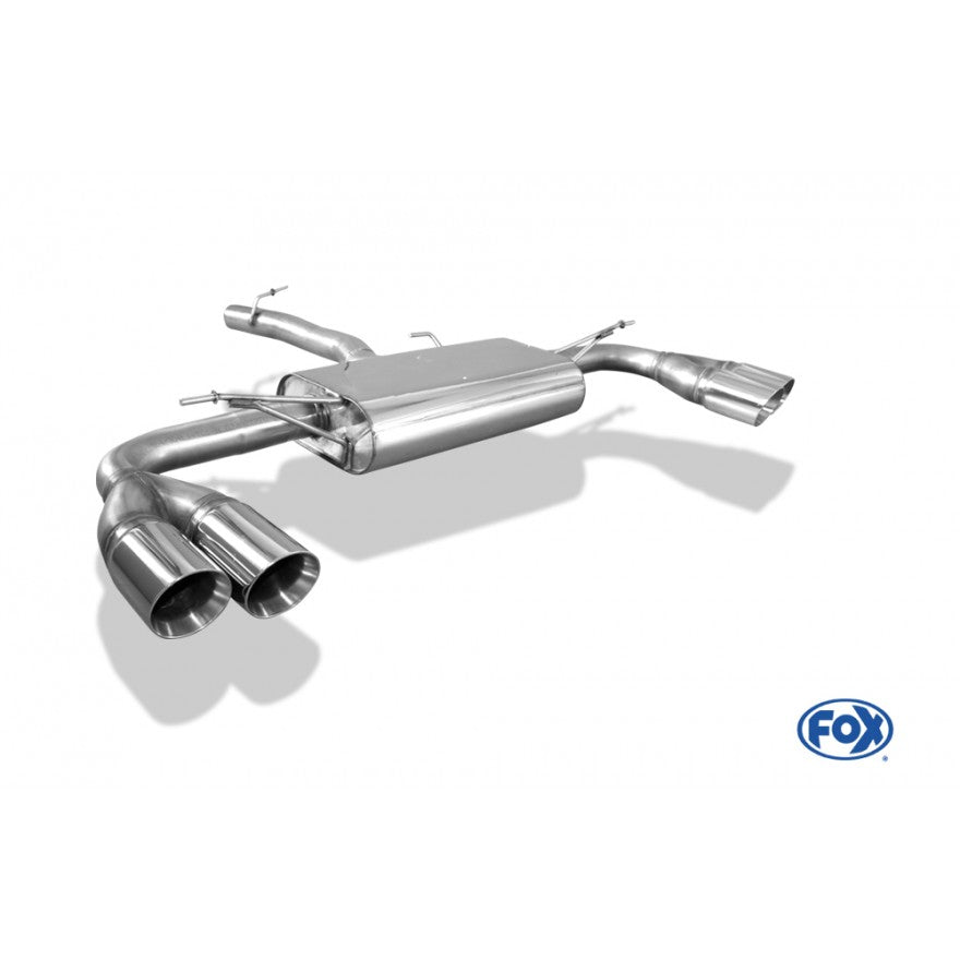 Sportschalldämpfer mit links/rechts je 2 Endrohren 90mm (Typ 25), inkl. (EG-) GENEHMIGUNG!