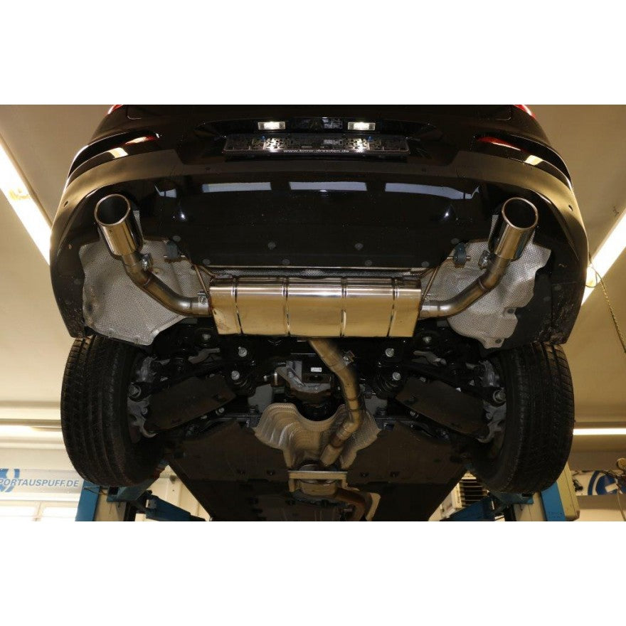 Sportschalldämpfer mit links/rechts je 1 Endrohr 90mm (Typ 16), inkl. (EG-) GENEHMIGUNG!