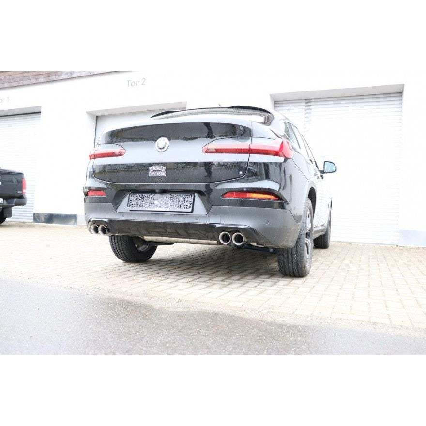 Sportschalldämpfer mit links/rechts je 2 Endrohren 80mm (Typ 25), inkl. (EG-) GENEHMIGUNG!