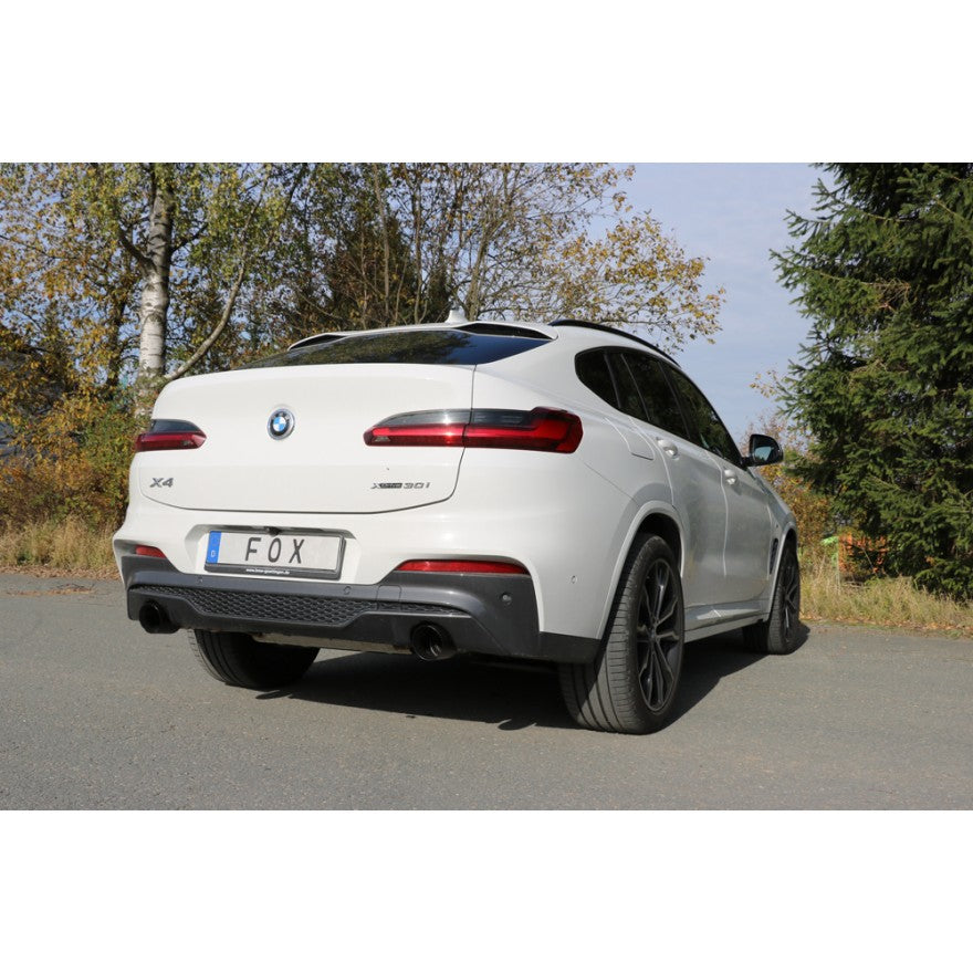 Sportschalldämpfer mit links/rechts je 1 Endrohr 100mm (Typ 25) schwarz emalliert, inkl. (EG-) GENEHMIGUNG!