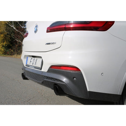 Sportschalldämpfer mit links/rechts je 1 Endrohr 100mm (Typ 25) schwarz emalliert, inkl. (EG-) GENEHMIGUNG!