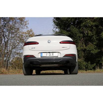 Sportschalldämpfer mit links/rechts je 1 Endrohr 100mm (Typ 25) schwarz emalliert, inkl. (EG-) GENEHMIGUNG!