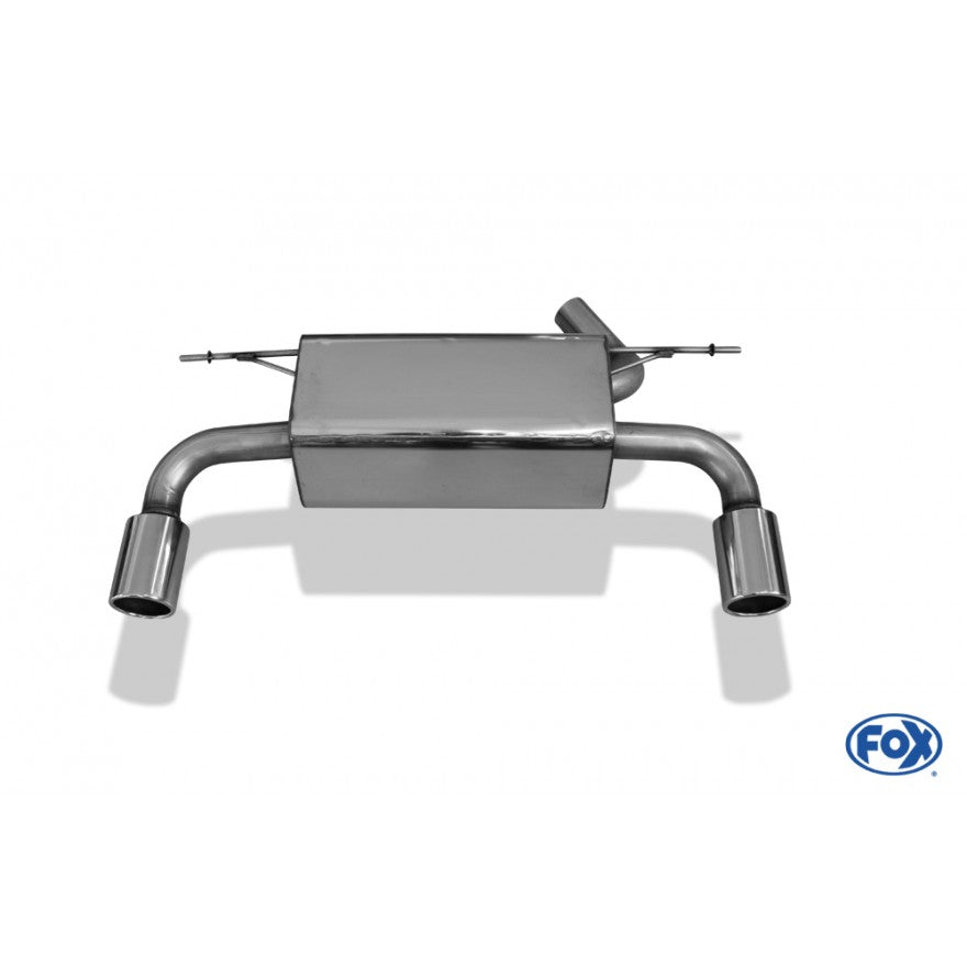 Sportschalldämpfer mit links/rechts je 1 Endrohr 90mm (Typ 12), inkl. (EG-) GENEHMIGUNG!