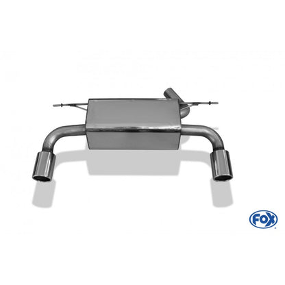Sportschalldämpfer mit links/rechts je 1 Endrohr 90mm (Typ 12), inkl. (EG-) GENEHMIGUNG!