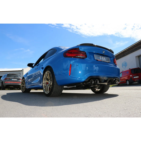 Sportschalldämpfer mit 2 Abgasklappen und mit links/rechts je 2 Endrohren 90mm (Typ 25), inkl. (EG-) GENEHMIGUNG!