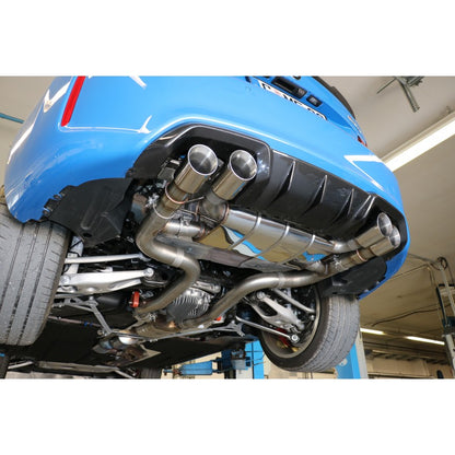 Sportschalldämpfer mit 2 Abgasklappen und mit links/rechts je 2 Endrohren 90mm (Typ 25), inkl. (EG-) GENEHMIGUNG!