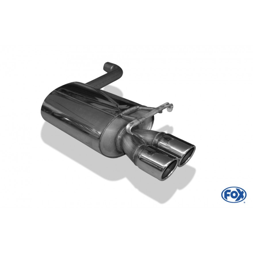 Sportschalldämpfer mit 2 Endrohren 76mm (Typ 16), inkl. (EG-) GENEHMIGUNG!