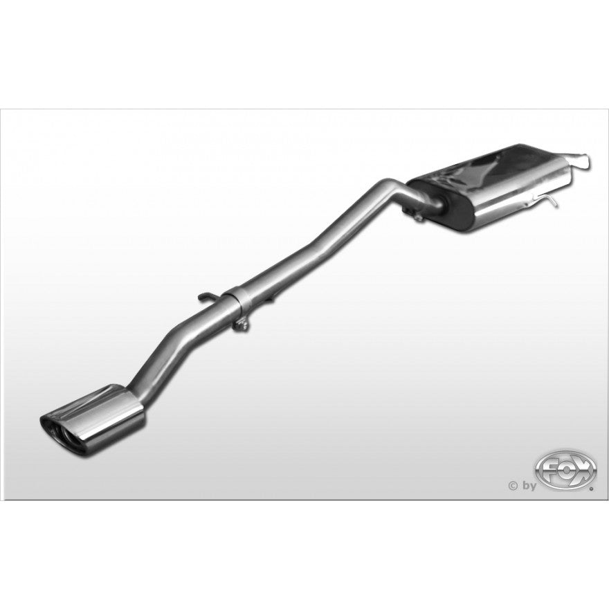 Sportschalldämpfer mit 1 Endrohr 115x85mm (Typ 33), inkl. TÜV-Teilegutachten!