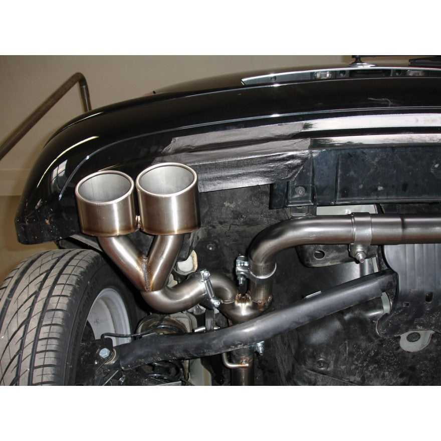 Sportschalldämpfert mit links/rechts je 2 Endrohren 106x71mm (Typ 32), inkl. TÜV-Teilegutachten!