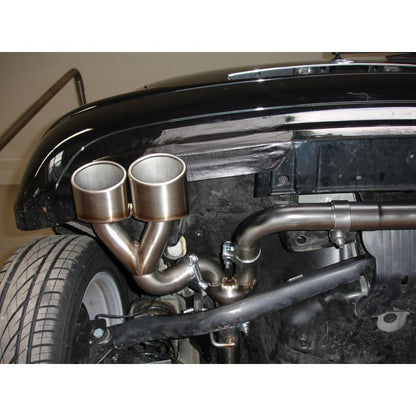 Sportschalldämpfert mit links/rechts je 2 Endrohren 106x71mm (Typ 32), inkl. TÜV-Teilegutachten!