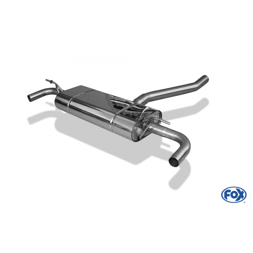 Sportschalldämpfer ohne Endrohre für Montage mit originalen Endrohrblenden, inkl. (EG-) GENEHMIGUNG!