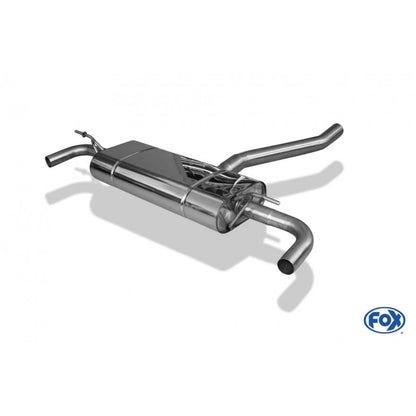 Sportschalldämpfer ohne Endrohre für Montage mit originalen Endrohrblenden, inkl. (EG-) GENEHMIGUNG!