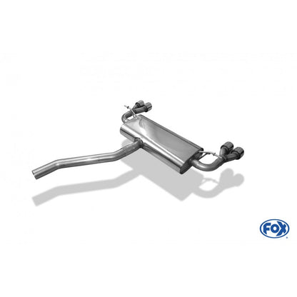 Sportschalldämpfer mit links/rechts je 2 Endrohren 76mm (Typ 16), inkl. (EG-) GENEHMIGUNG!