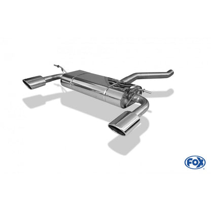 Sportschalldämpfer mit links/rechts je 1 Endrohr 115x85mm (Typ 32), inkl. (EG-) GENEHMIGUNG!