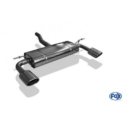 Sportschalldämpfer mit links/rechts je 1 Endrohr 115x85mm (Typ 32), inkl. (EG-) GENEHMIGUNG!