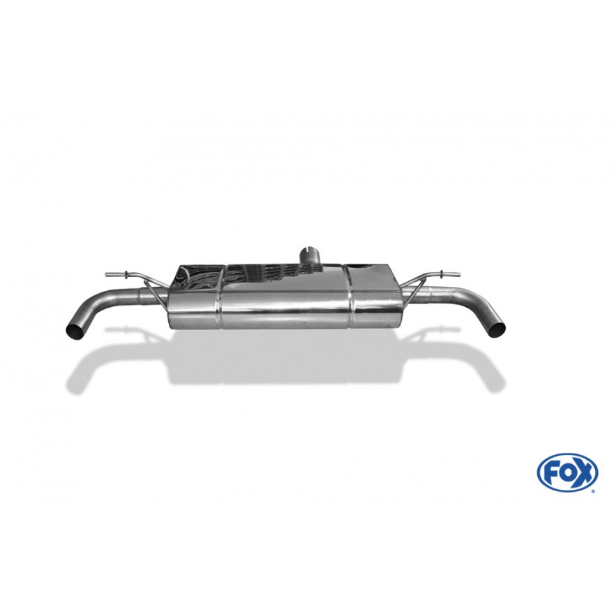 Sportschalldämpfer ohne Endrohre passend für die originalen Endrohrblenden, inkl. (EG-) GENEHMIGUNG!