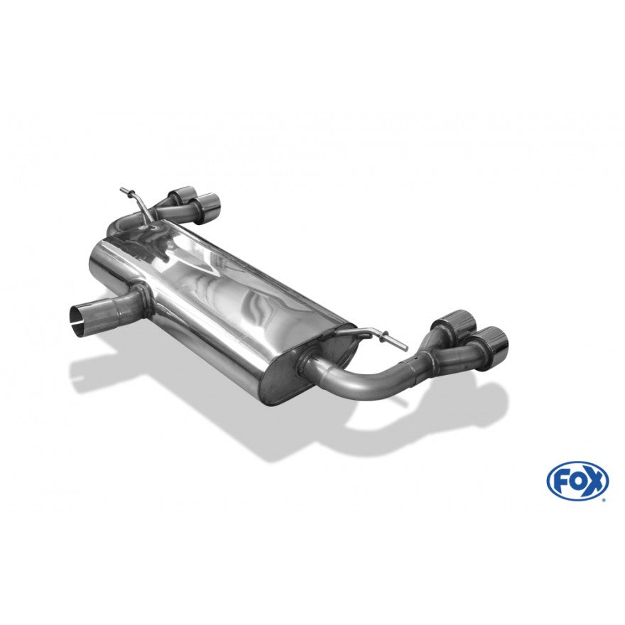 Sportschalldämpfer mit links/rechts je 2 Endrohren 76mm (Typ 16), inkl. (EG-) GENEHMIGUNG!