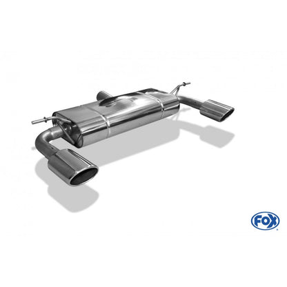 Sportschalldämpfer mit links/rechts je 1 Endrohr 115x85mm (Typ 32), inkl. (EG-) GENEHMIGUNG!