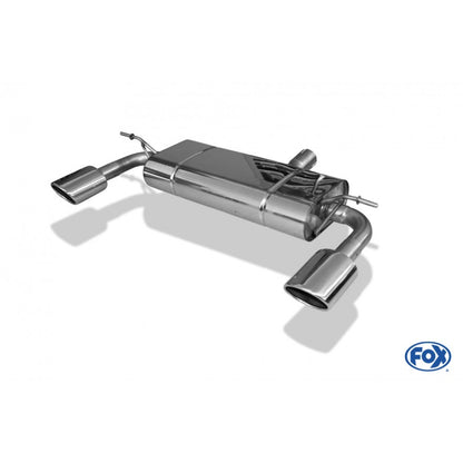 Sportschalldämpfer mit links/rechts je 1 Endrohr 115x85mm (Typ 32), inkl. (EG-) GENEHMIGUNG!
